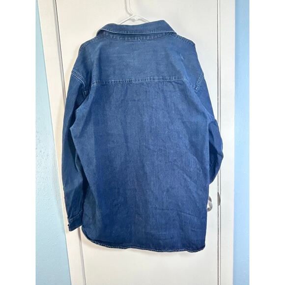 Denim Shacket Chore Shirt Mens XXL Merill & Forbes Heavy Denim Workwear - Picture 5 of 8